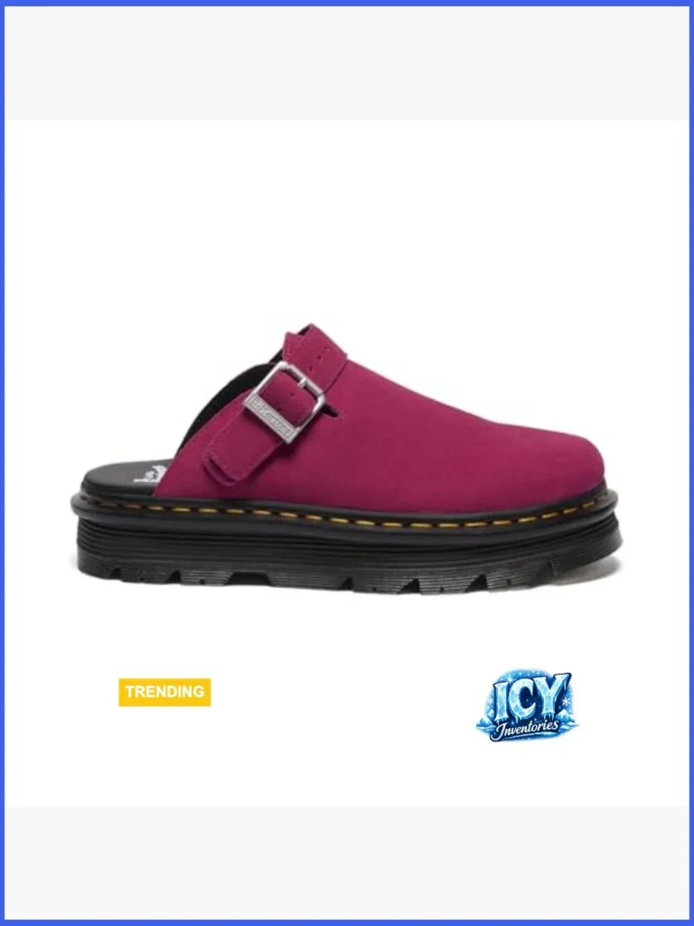 Suede Mule with Adjustable Sport/Rest Mode Strap